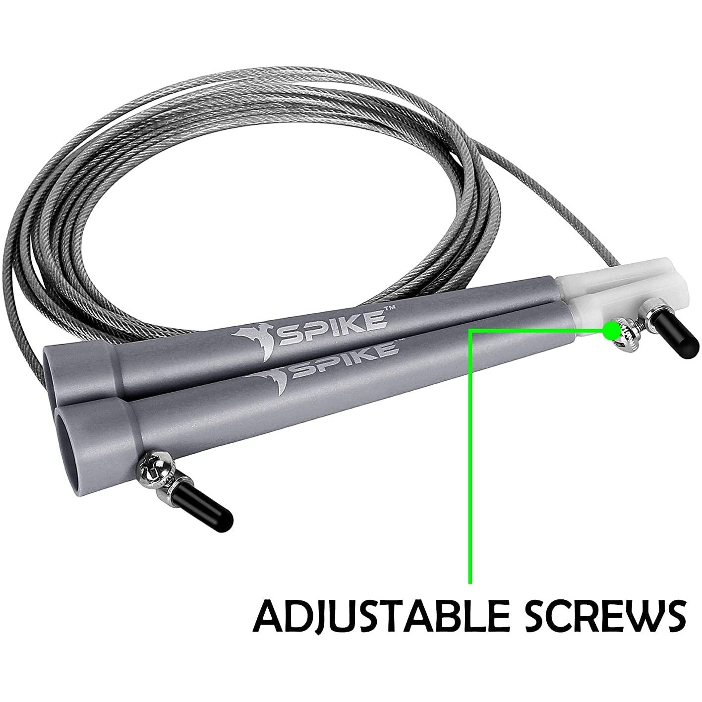 Spike Speed Skipping Jump Rope for Weight Loss, Fat Loss, Strength Designed for Both Men and Women (Grey)