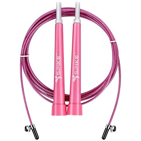 Spike Speed Skipping Jump Rope for Weight Loss, Fat Loss, Strength Designed for Both Men and Women (Pink)