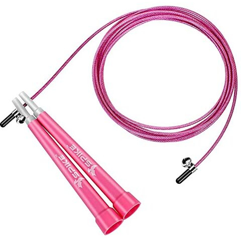 Spike Speed Skipping Jump Rope for Weight Loss, Fat Loss, Strength Designed for Both Men and Women (Pink)