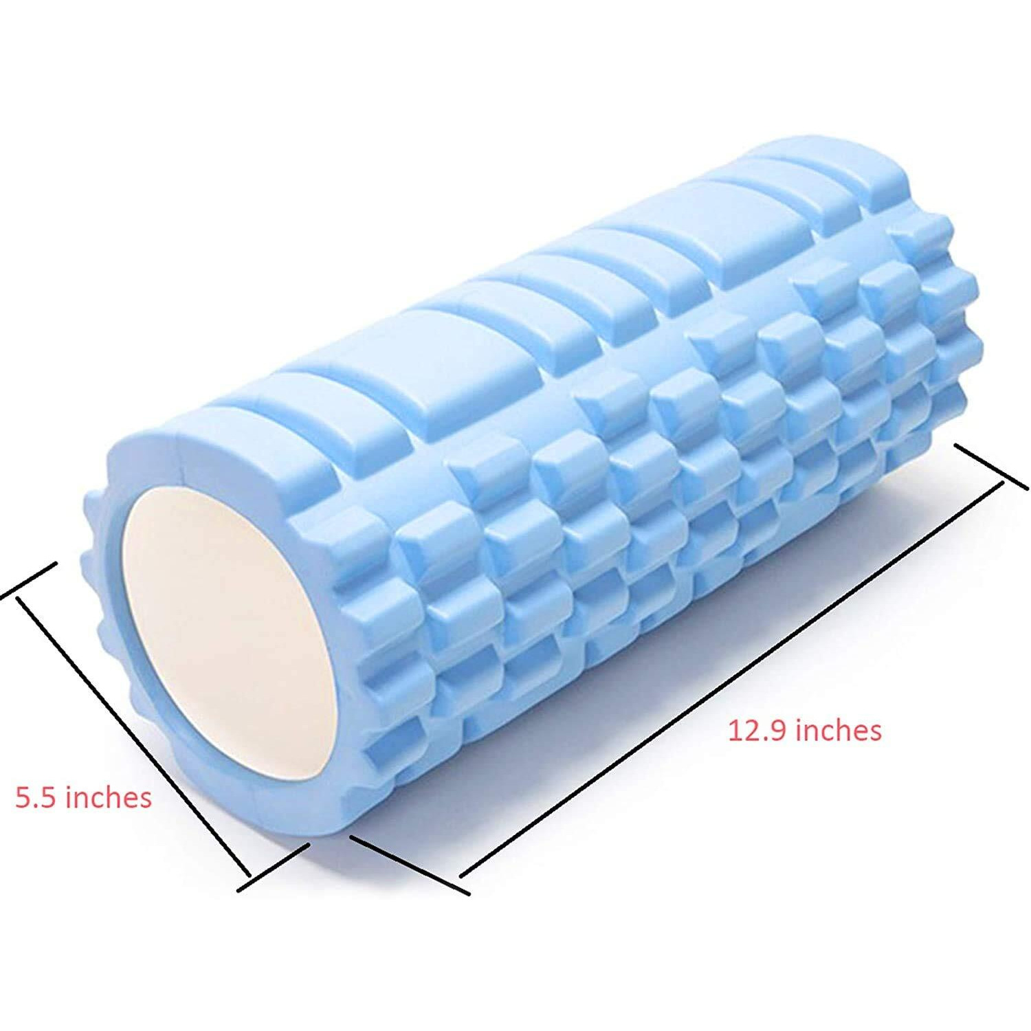 Bodylastics 33cms Foam Roller for Deep Tissue Massage, Relief from Sore Muscles Pain, Pre & Post Exercise Fitness Workout Sessions