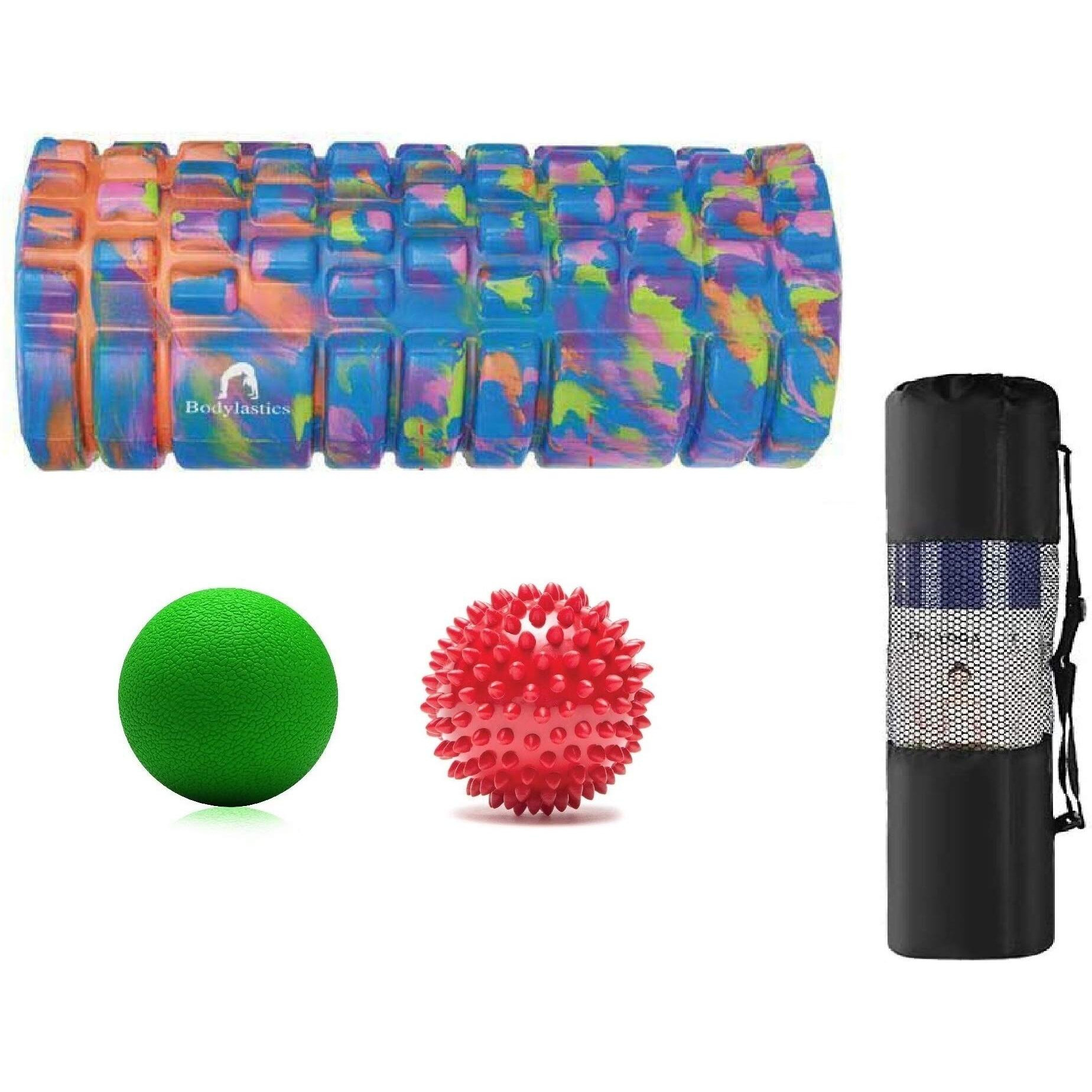 Bodylastics 33cms Foam Roller for Deep Tissue Massage, Relief from Sore Muscles Pain, Pre & Post Exercise Fitness Workout Sessions