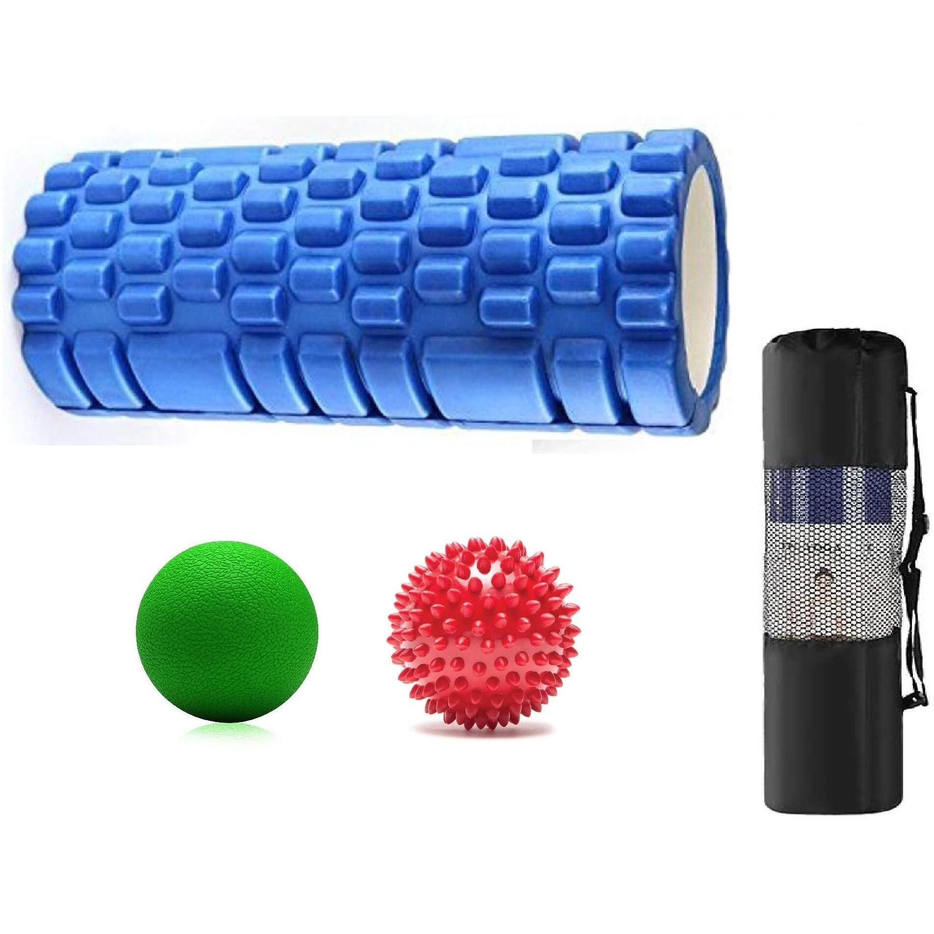 Bodylastics 33cms Foam Roller for Deep Tissue Massage, Relief from Sore Muscles Pain, Pre & Post Exercise Fitness Workout Sessions