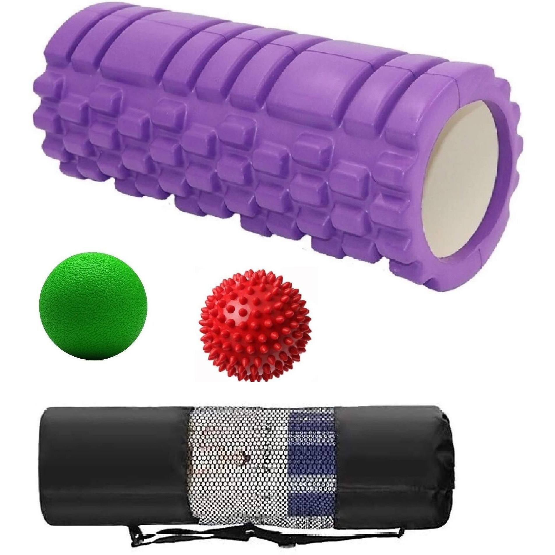 Bodylastics 33cms Foam Roller for Deep Tissue Massage, Relief from Sore Muscles Pain, Pre & Post Exercise Fitness Workout Sessions