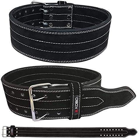 Kobo WTB-05 Leather Weight Lifting Belt, Small (Black)