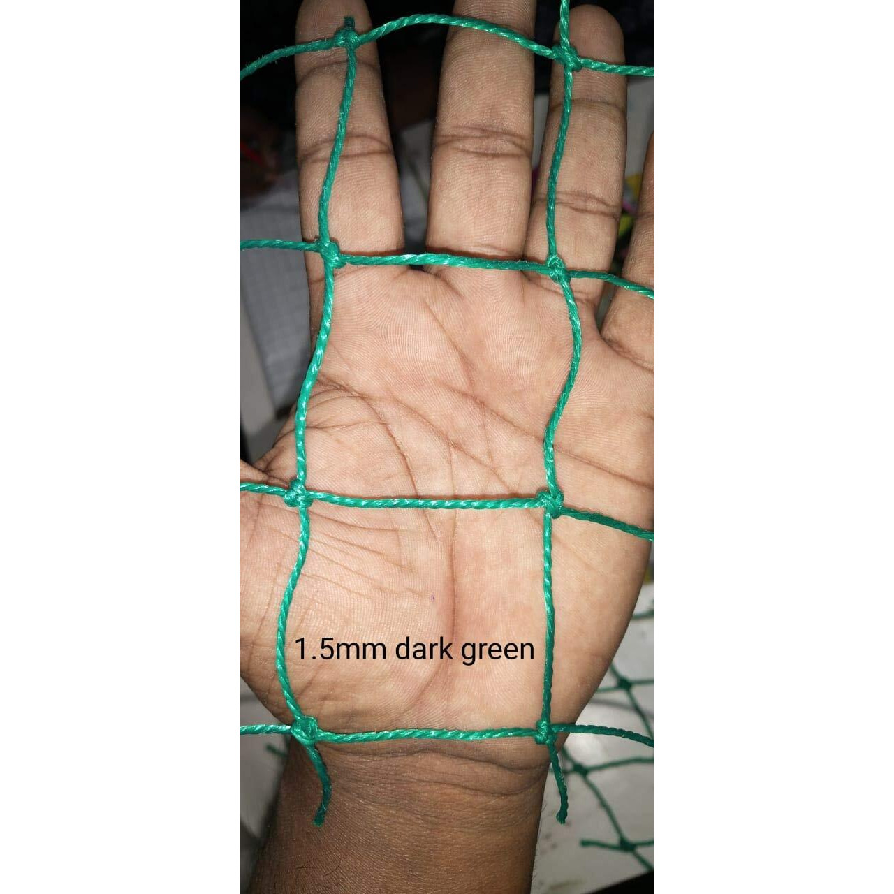 EasyShoppingBazaar Cricket Practice Net Sports Net Ground Net  Green 44mm Hole with Cable Ties - 10 x 40 FT - 2mm Thickness
