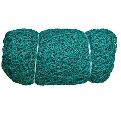 EasyShoppingBazaar Cricket Practice Net Sports Net Ground Net  Green 44mm Hole with cable ties - 10 x 45 FT - 3mm Thickness