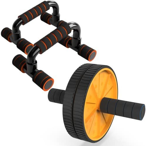 PRO365 Combo Home Gym Equipment Ab Roller and Push Up Bar Calisthenics Equipment