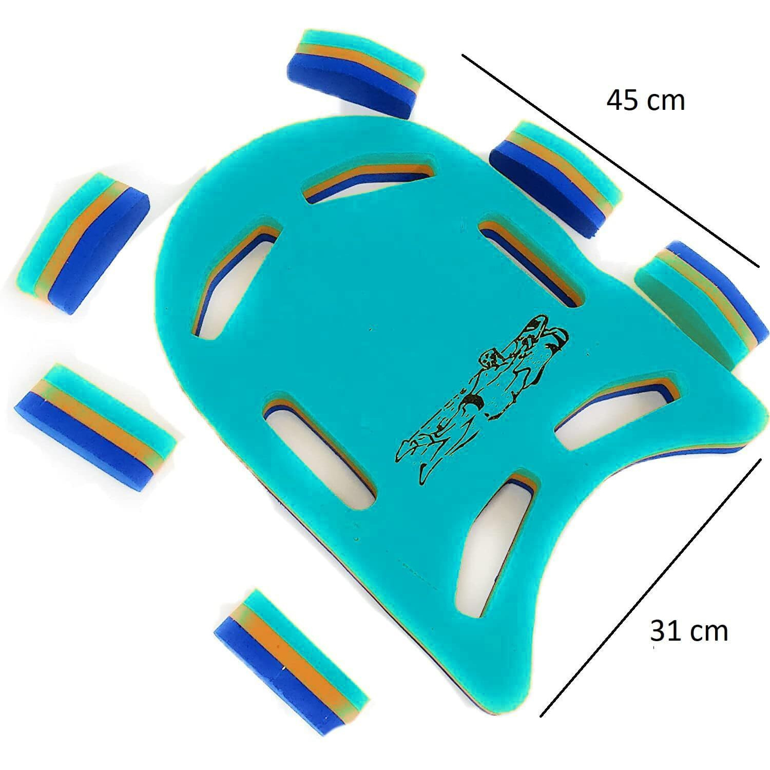 SOLDTRUE Swimming Kick Board Floating Board for Swimming Training Aid Exercise Equipment Pool Swim Safe Trainer Lessons Kick Boards for Children 1pc