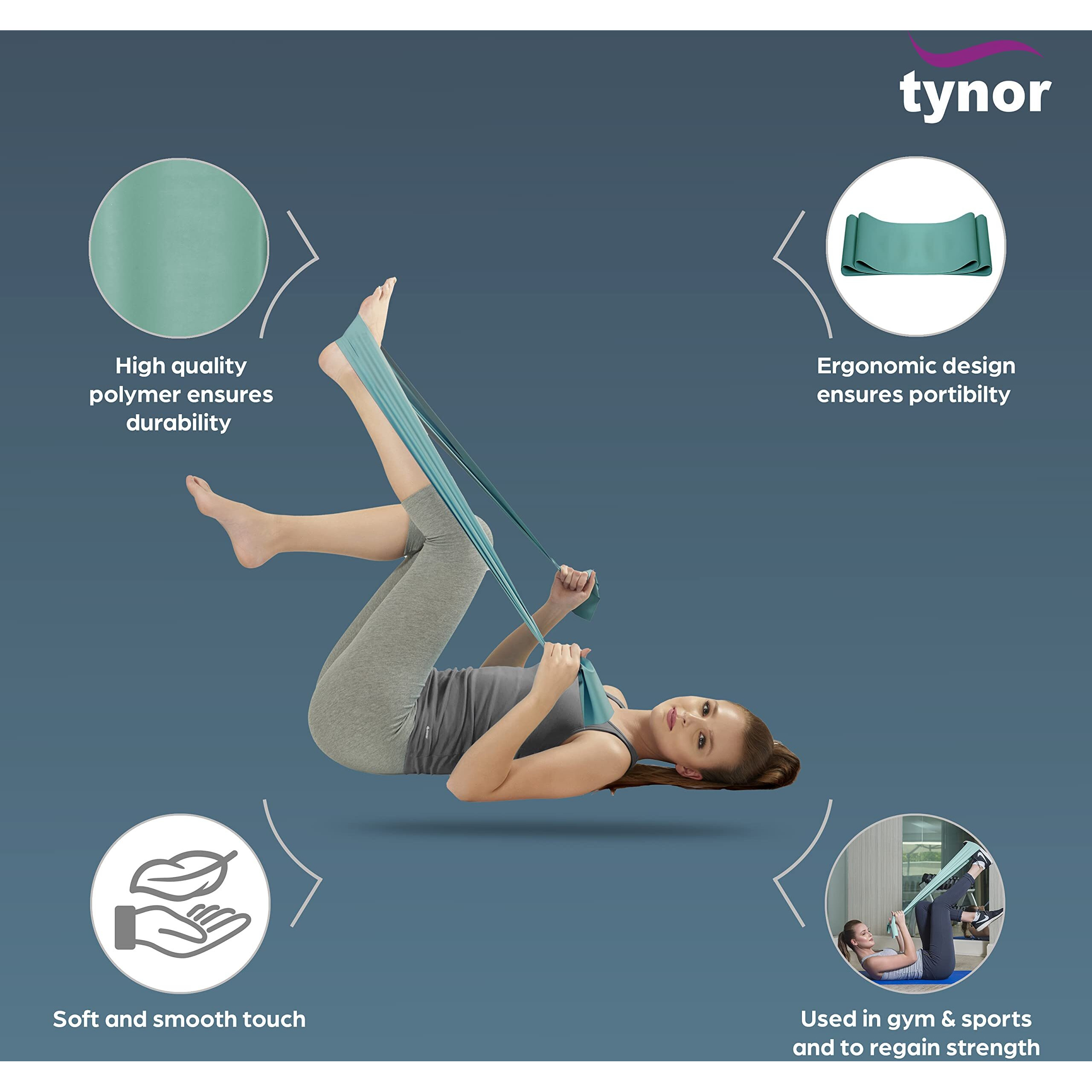 Tynor Tyroband 2.1, Green, Universal Size, 1 Unit