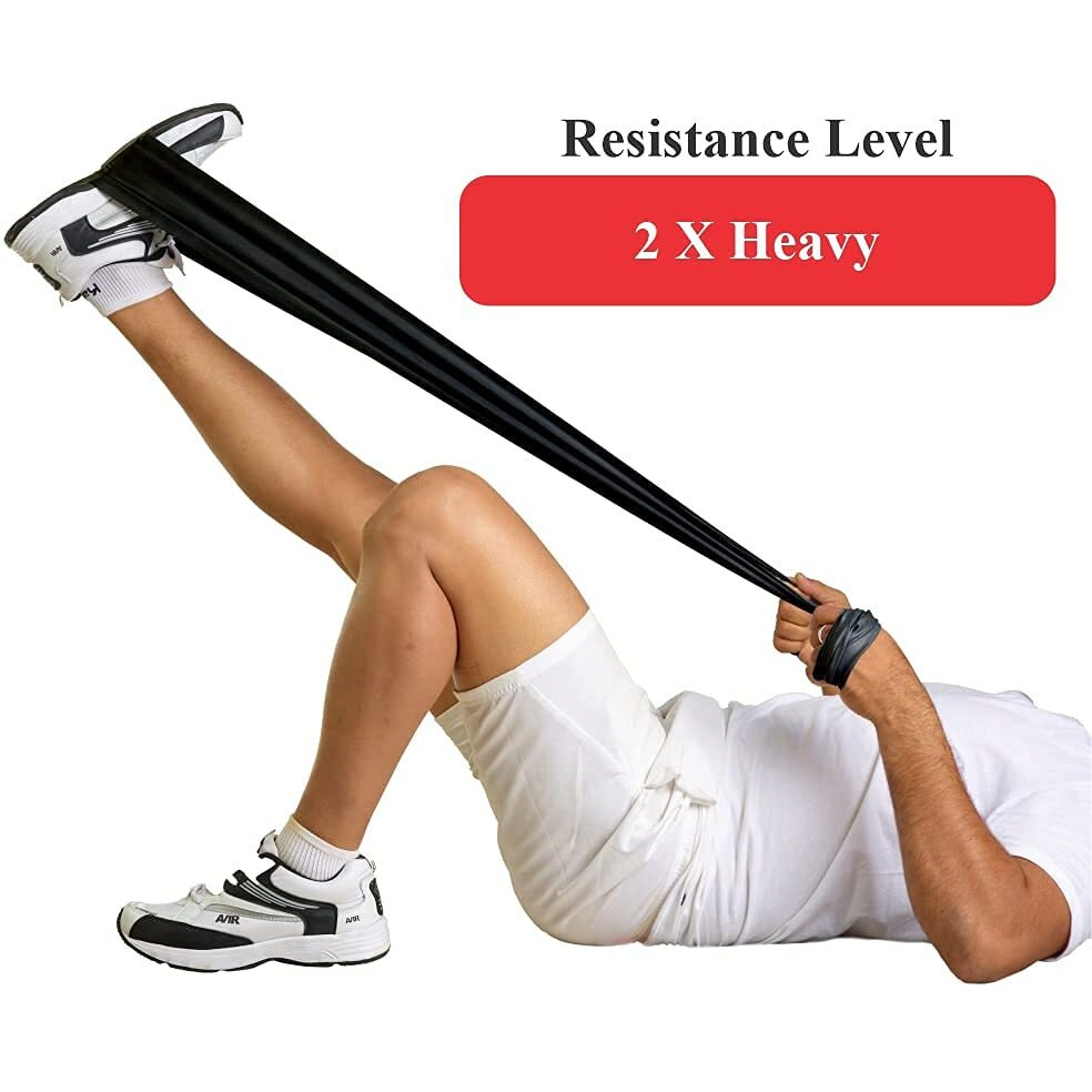 Dyna Physical Resistance Strength Training Power Band (Black-2 X Heavy Resistance)