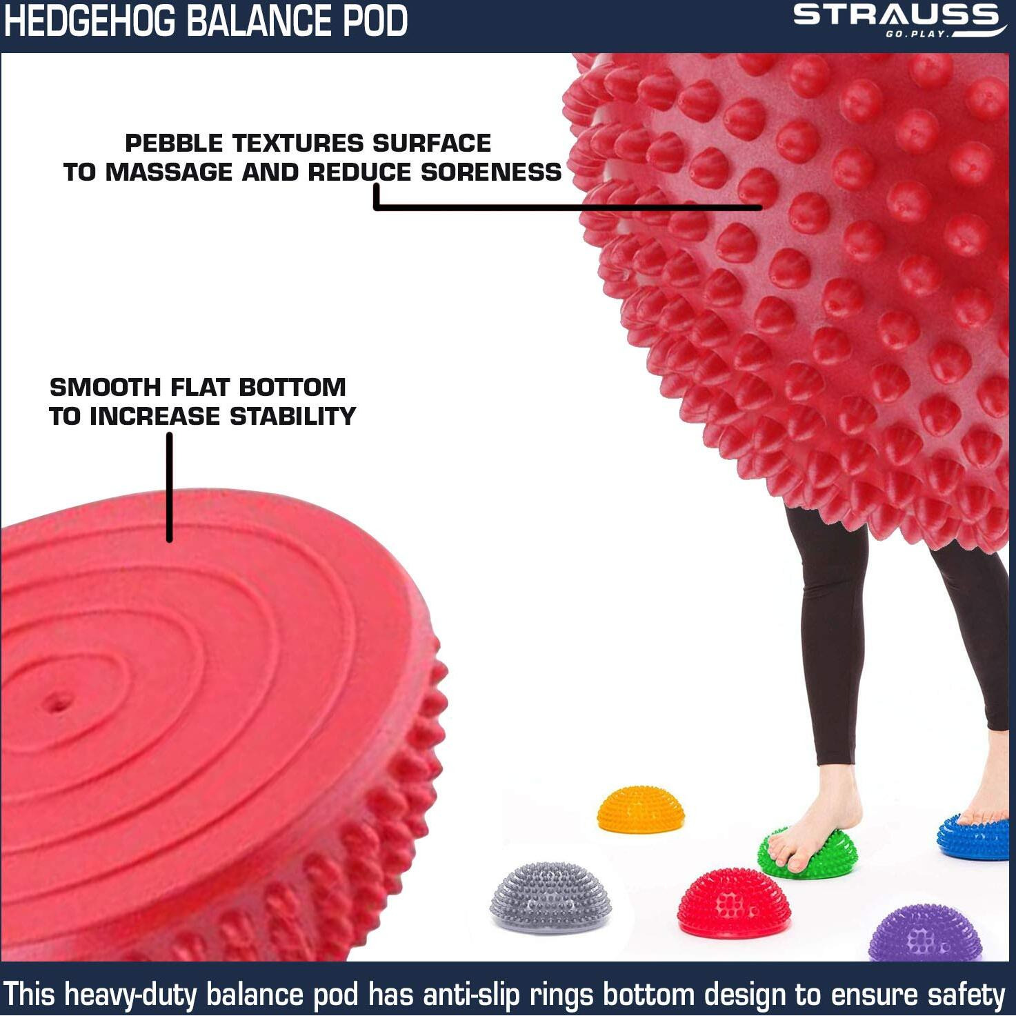 Strauss Hedgehog Balance Pod, (Red)