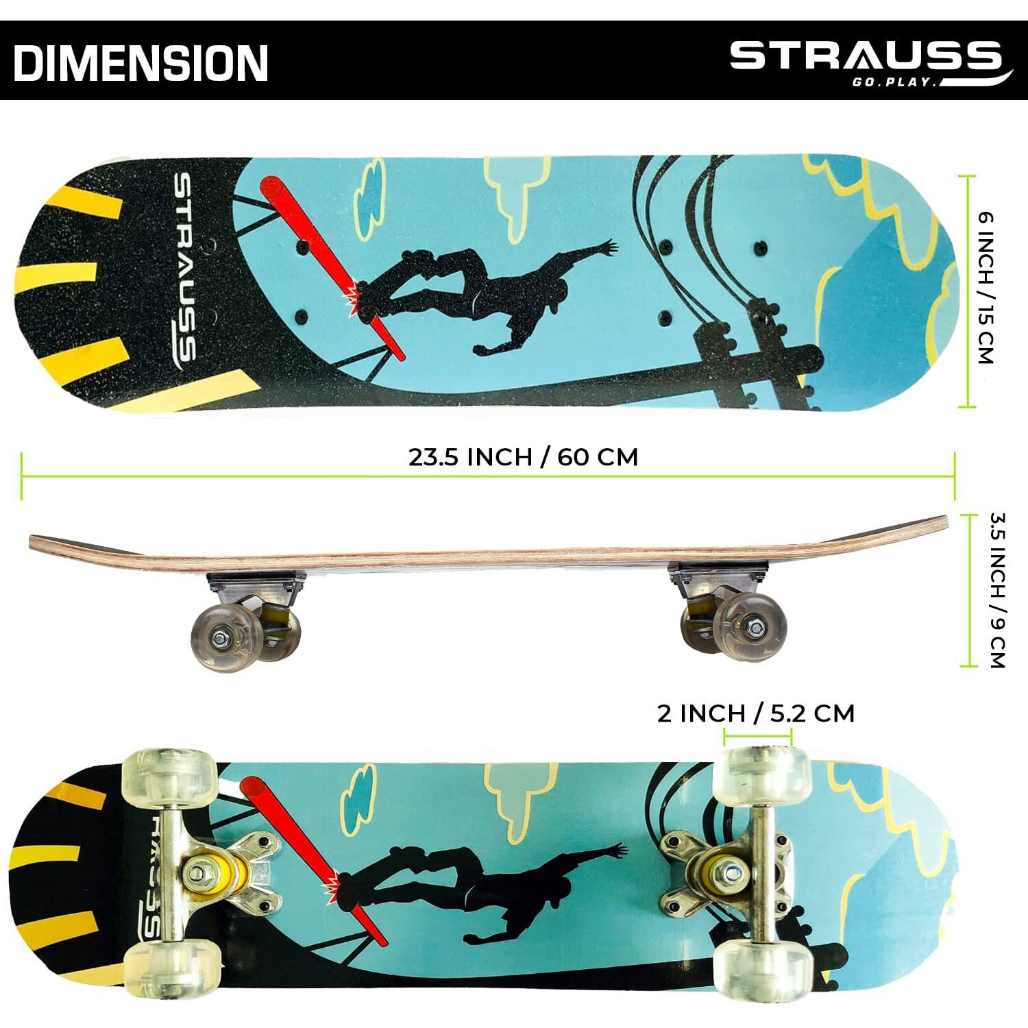 Strauss Bronx KD Skateboard for Kids