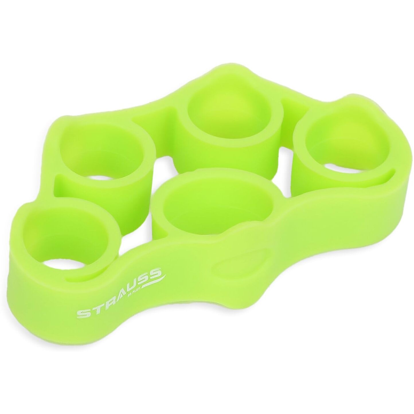 Strauss Silicon Finger Stretcher | Hand Grip Strengthener for Guitar & Piano | Finger Resistance Bands for Carpal Tunnel Relief and Grip Strength | Hand Exerciser & Strengthening Tool, (Green)