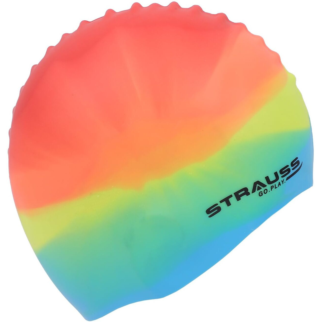 Strauss Swimming Cap | Keeps Hair Clean with Ear Protector | Suitable for Long and Short Hair | Swimming Head Cap with Breathable Fabric | Waterproof Swim Cap for Adult, Woman and Men,(Mix Color)