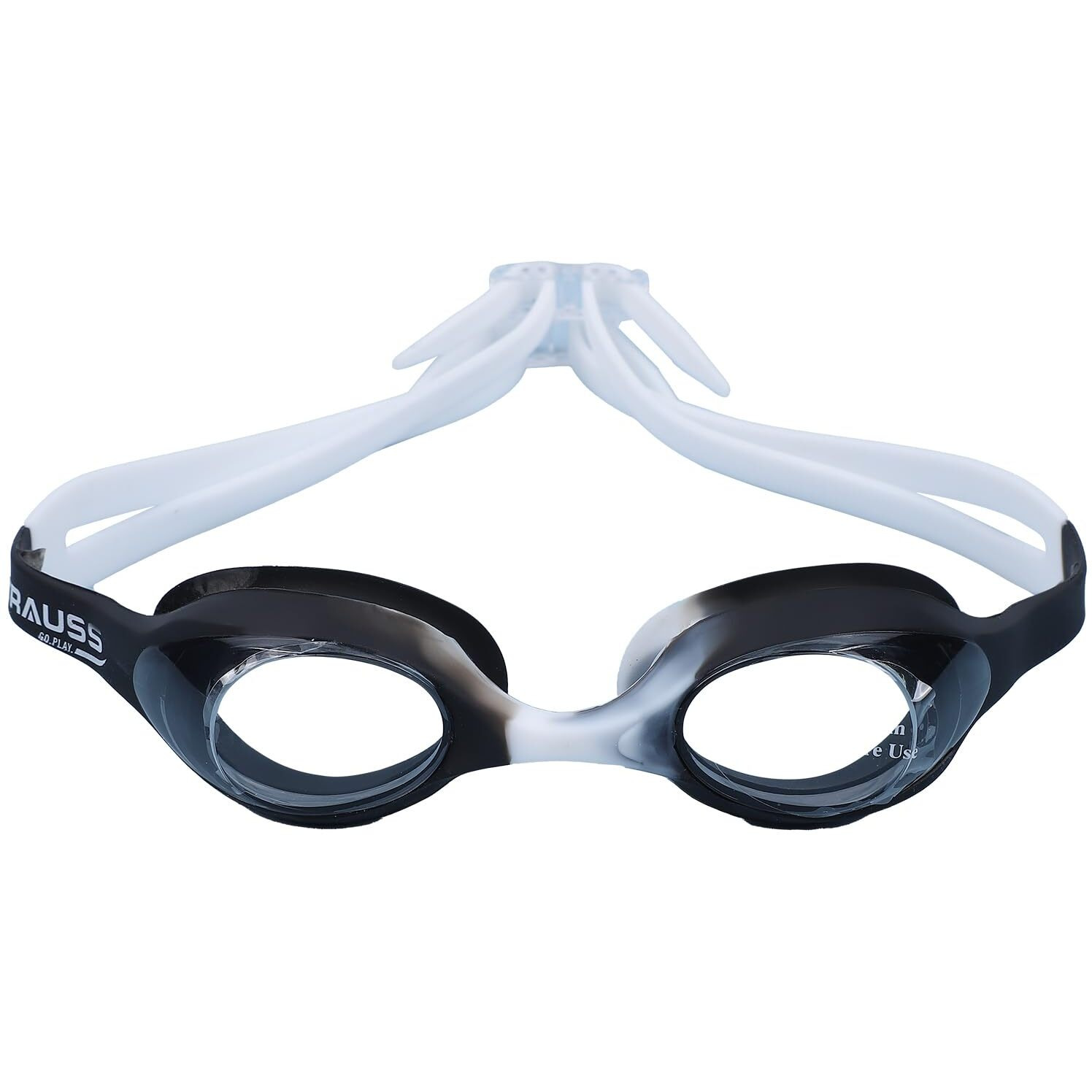 STRAUSS Swimming Goggles | Anti Fog & UV Protection | Swimming Goggles for Kids, Adults | Fully Adjustable Swimming Goggles with A Case Cover,(Black)