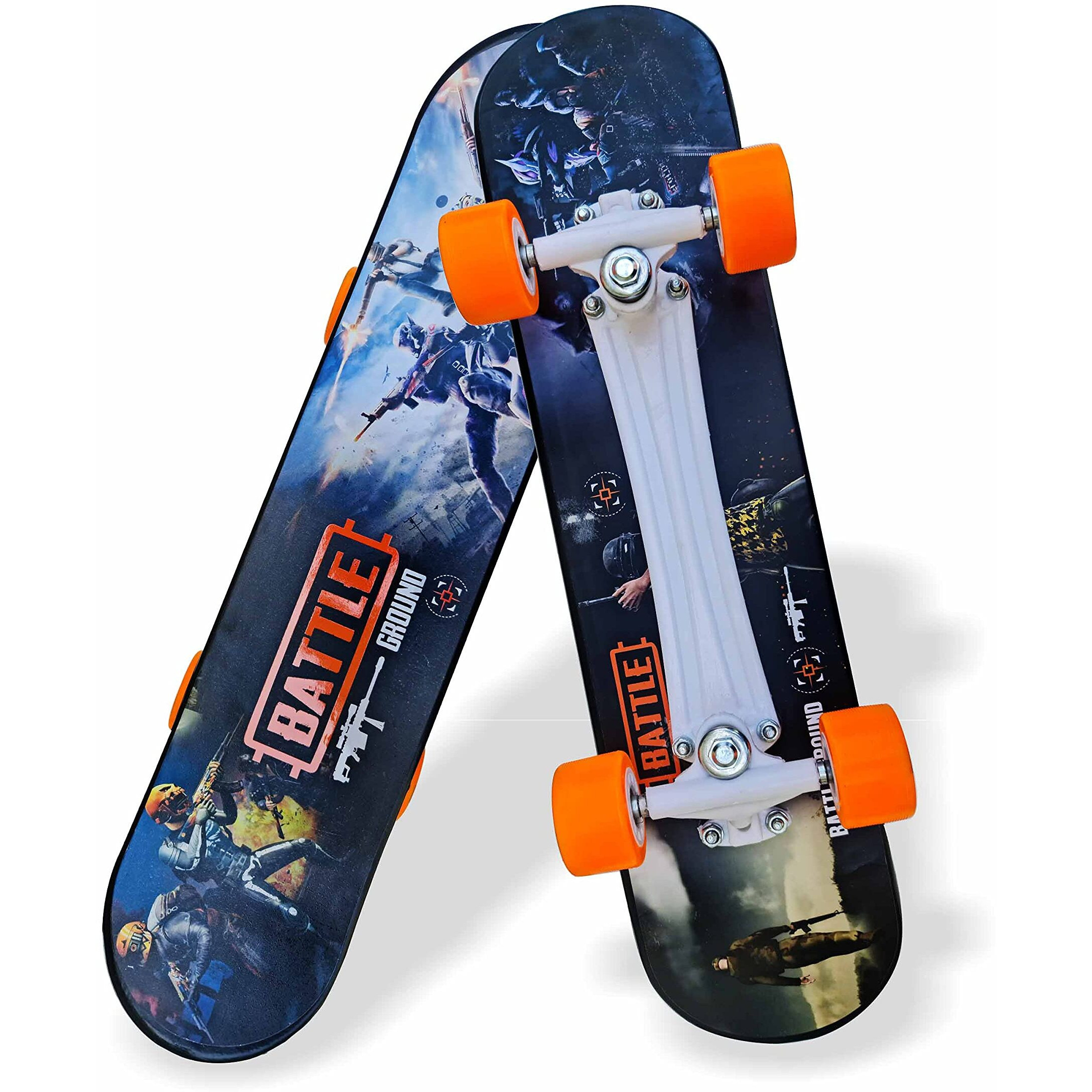 Jaspo Battle Field 26 x 6.25  Inches Fiber Beginner Skateboard for 8 yrs & Above (Battle Field) Polyvinyl Chloride Multicolor uk