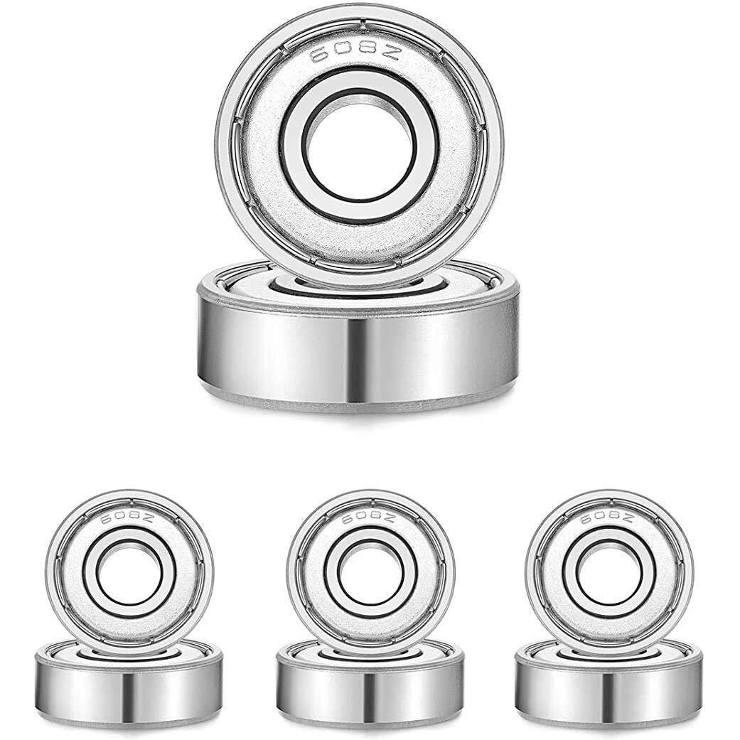 Jaspo ABEC 7 High Precision 608zz Ball Bearing Multifunction Accessories for Skateboards Roller Skates & Inline Skates (PACK OF 4)