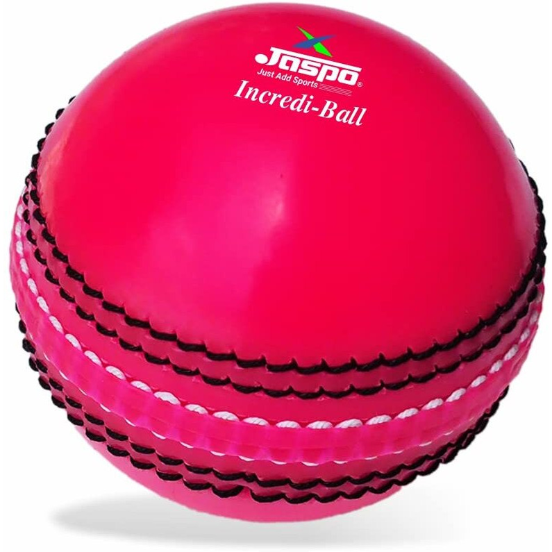 jaspo IncrediBall Soft T20 Cricket Training Ball Quantity-1 Indoor Outdoor Play and Cricket Practice (229 cm Circumference), PVC Material, Colour-Pink