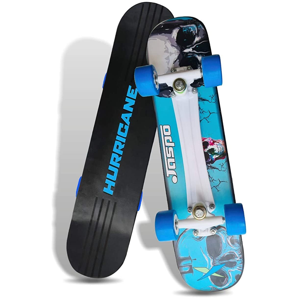 Jaspo Experts Anti Skid Fibre Skateboard 26 X 6.5 Inches with PU Wheels for All Ages (Hurricane)