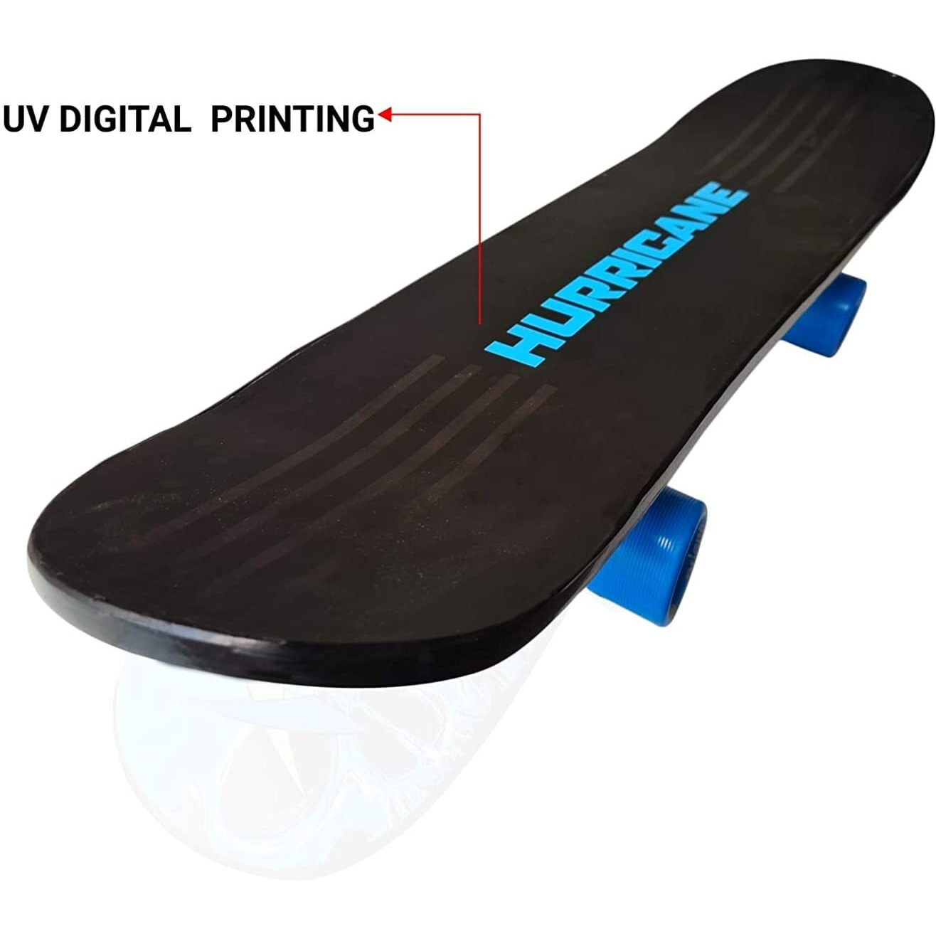 Jaspo Experts Anti Skid Fibre Skateboard 26 X 6.5 Inches with PU Wheels for All Ages (Hurricane)