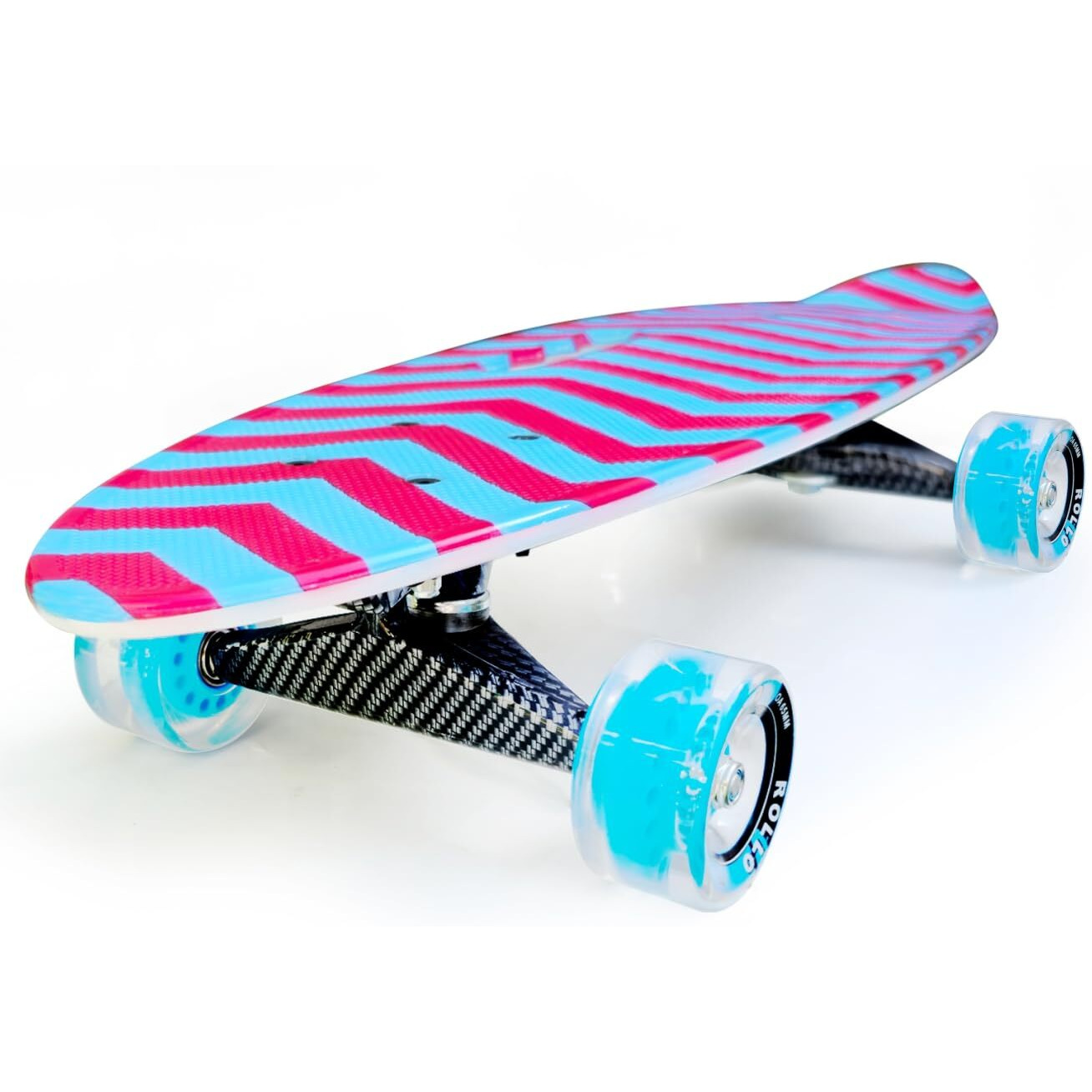 jaspo Cruiser Fiber Skateboard 25.5  Inx 7  In Specially Designed For Beginners-(Age Above 10 Years)-Cruiser, Multicolor