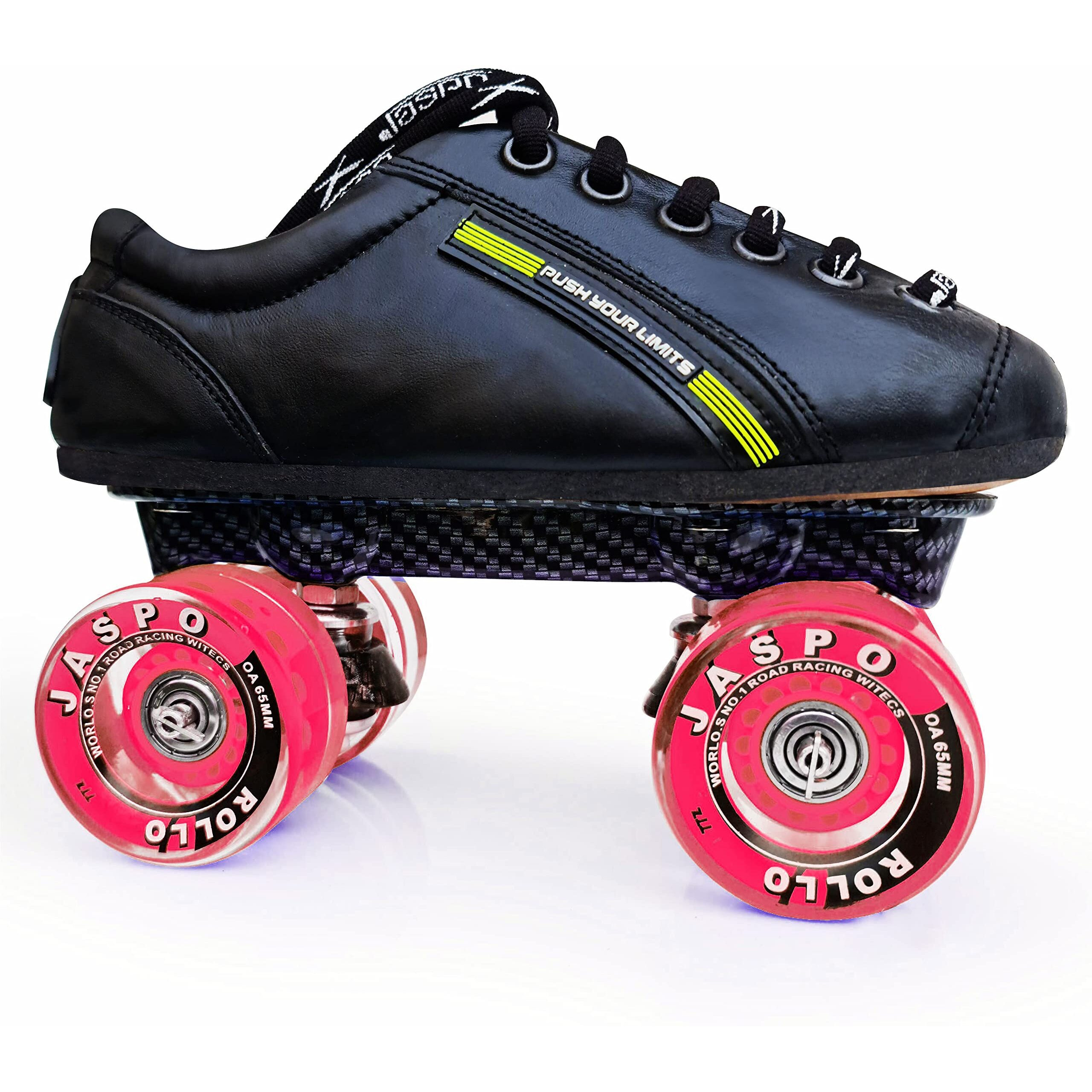 jaspo Unisex Pro Hyper Quad Outdoor Wheel Shoe Skates (Junior 13 Uk (Foot Length 21.5 Cms), Red)