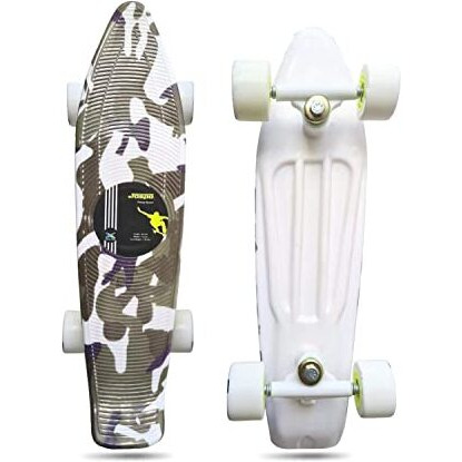 jaspo Rafale Junior Penny Fiber Skateboard 22.5  X 5.5  Inch (Up To 12 Years), MULTI