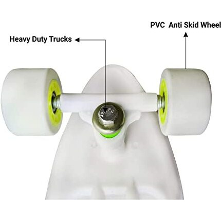 jaspo Rafale Junior Penny Fiber Skateboard 22.5  X 5.5  Inch (Up To 12 Years), MULTI