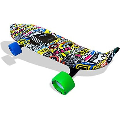 jaspo Polypropylene Cruiser Penny Fiber Skateboard (Multicolour, 22.5x5.5 Inch) UK