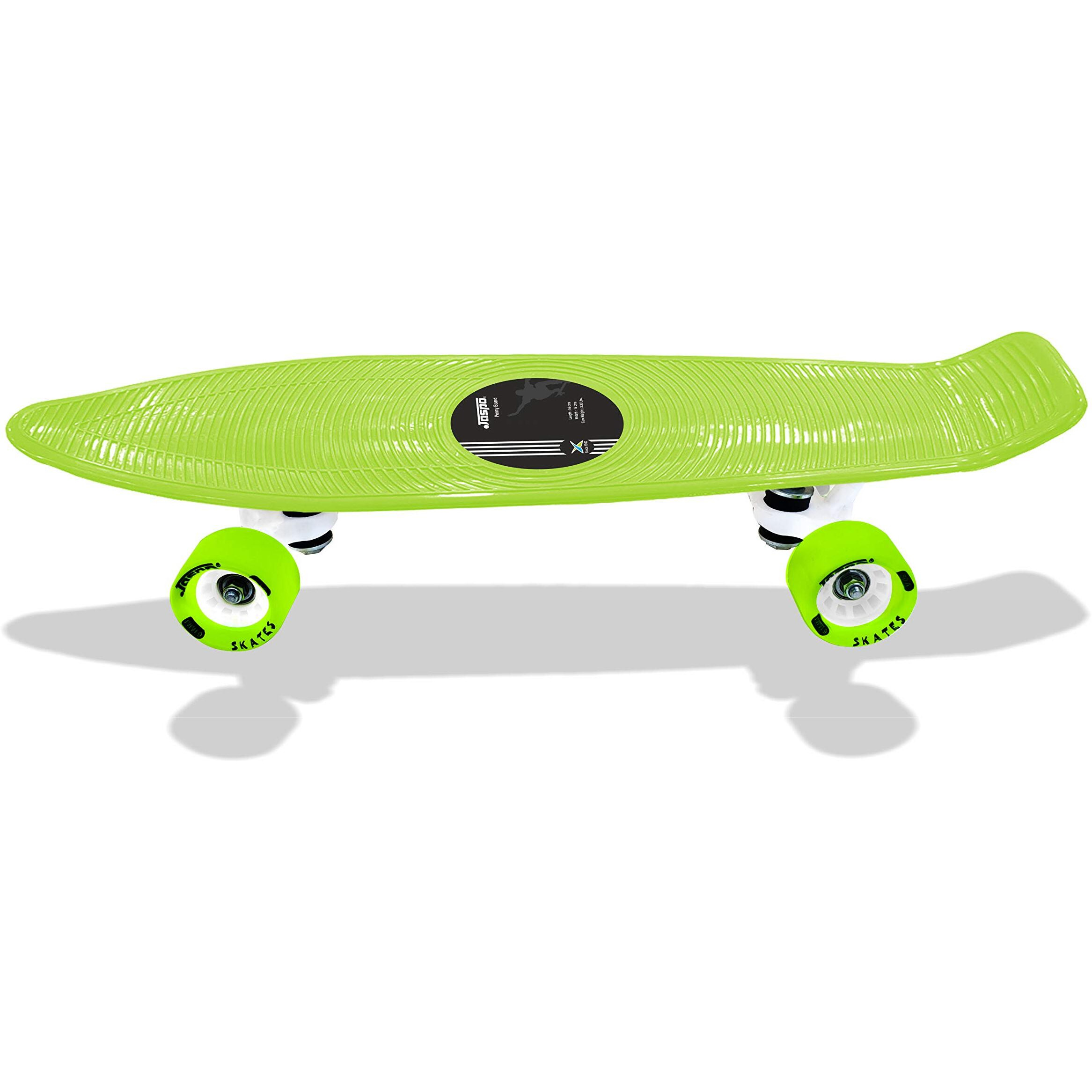 jaspo Polypropylene Ride On Penny Skateboard Oard (Neon Green, 22.5 Inch * 5.5 Inch)