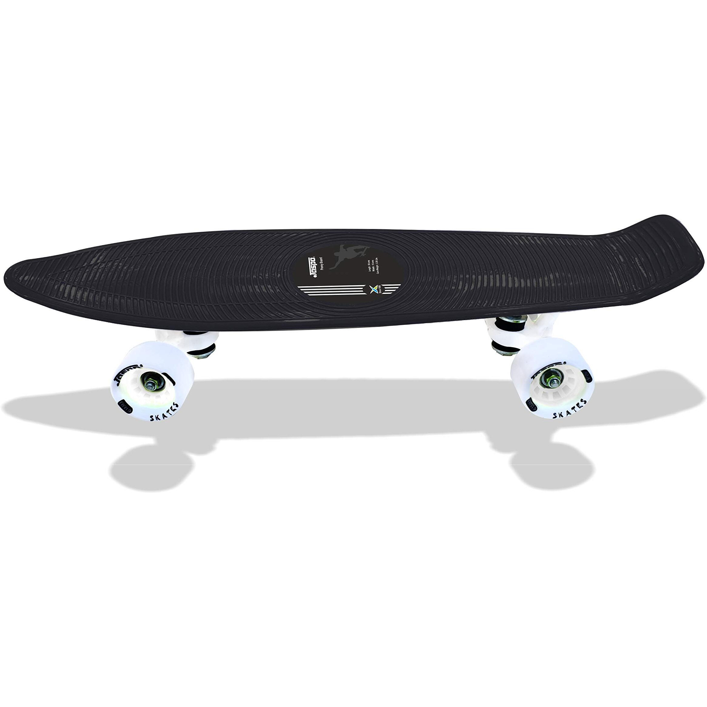 Jaspo Ride On Penny Polypropylene Skateboard (22.5  x 5.5 ) UK, 1 Piece (Black)