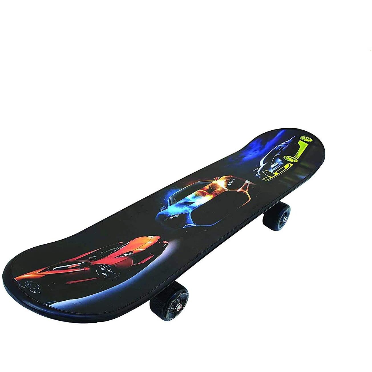 jaspo Polyurethane Hurricane  Mad For Cars  26.5  X 6.25  Fiber Skateboard, Multicolor