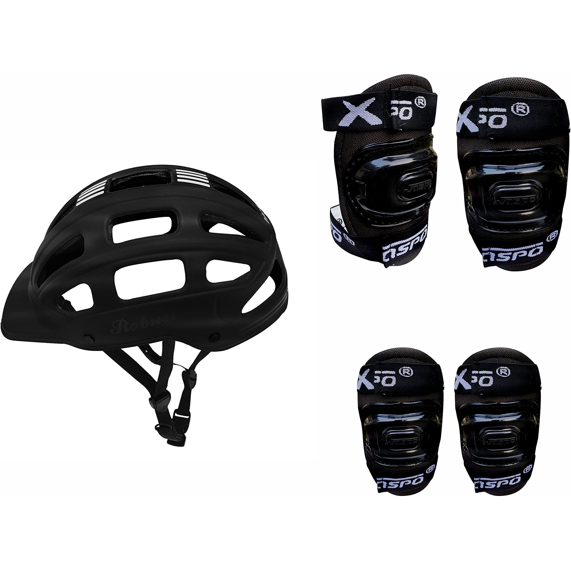 Jaspo SX 3 Protective Set Black Perfect for Age Group Upto 14 Years Old