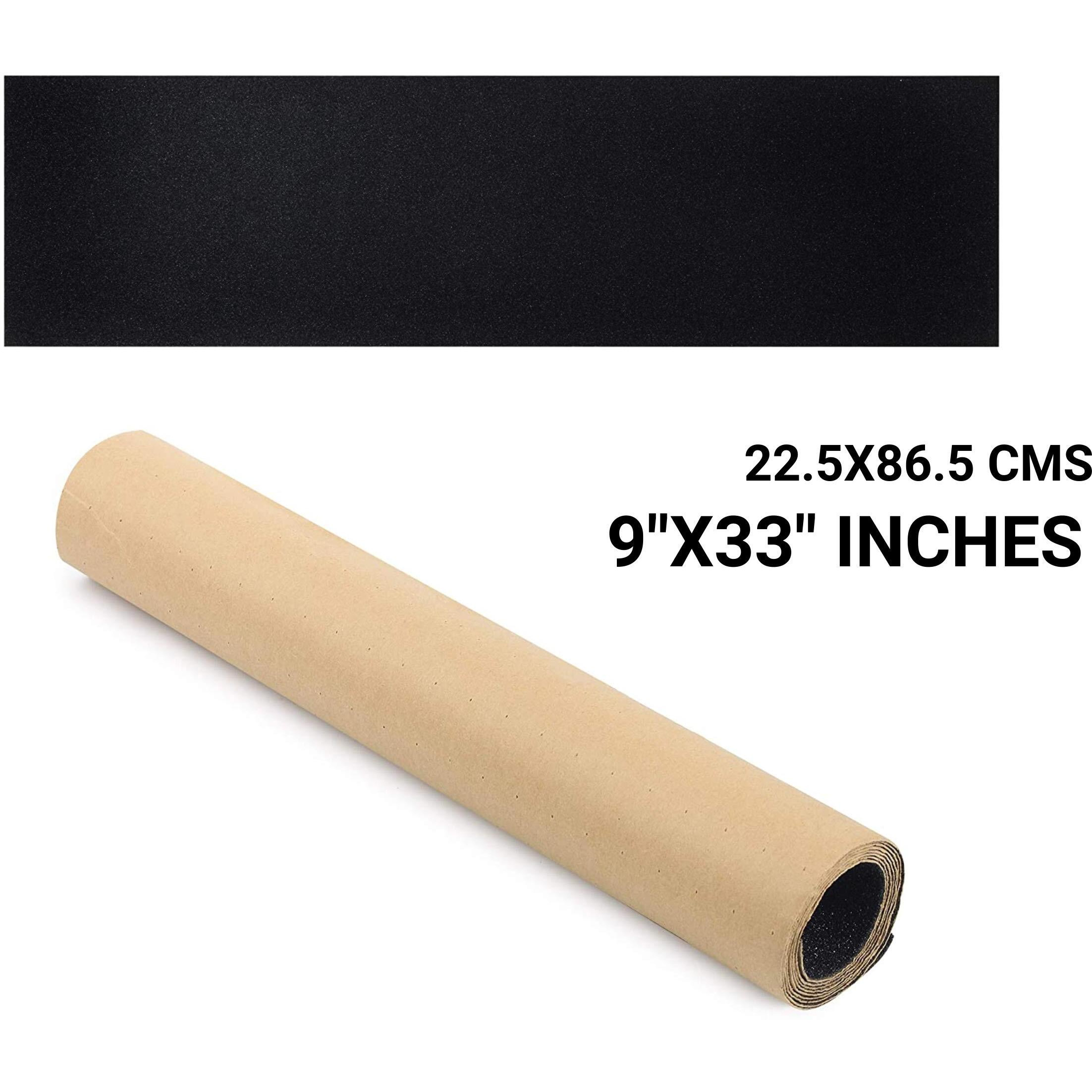 jaspo Grip Tape Specially Designed for Skateboards Also Used for Stair Grip Pedal Grip Wheel Chair and Steps (Anti- Slip Tape) (33 * 9)