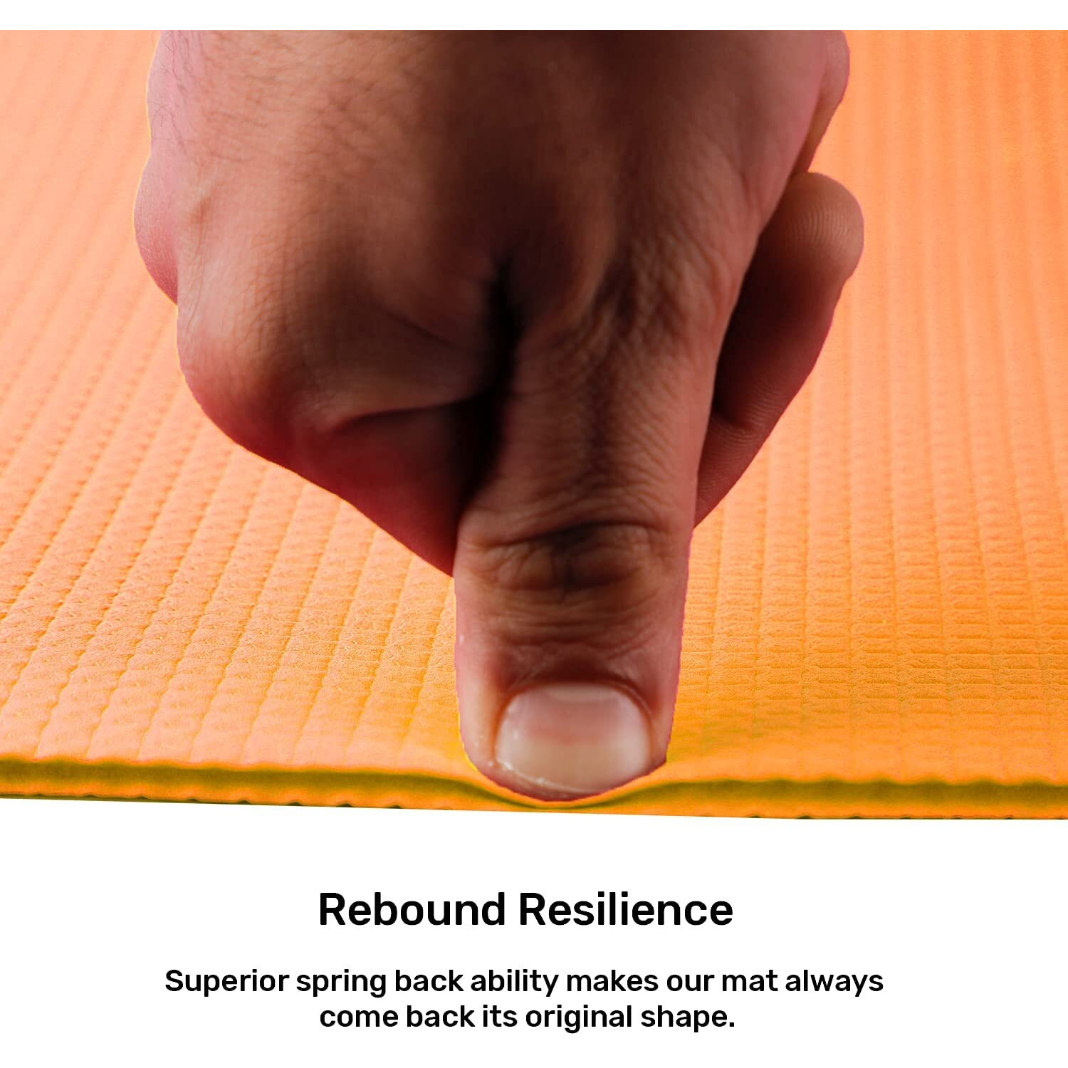 Steelbird Yoga Mat for Men and Women 6 x 2 Feet Wide Extra Thick Exercise Mat For Workout,Yoga,Fitness,Gym, Pilates And High-Density Anti-Tear Non-Slip Light Weight Mat (6mm Thickness)