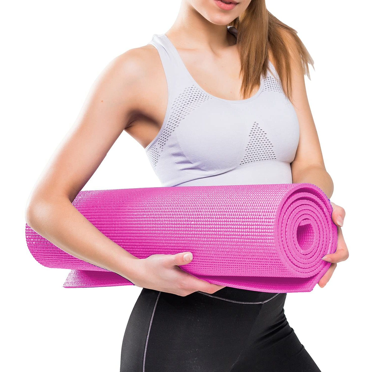 Steelbird Yoga Mat for Men and Women 6 x 2 Feet Wide Extra Thick Exercise Mat For Workout,Yoga,Fitness,Gym, Pilates And High-Density Anti-Tear Non-Slip Light Weight Mat (6mm Thickness)