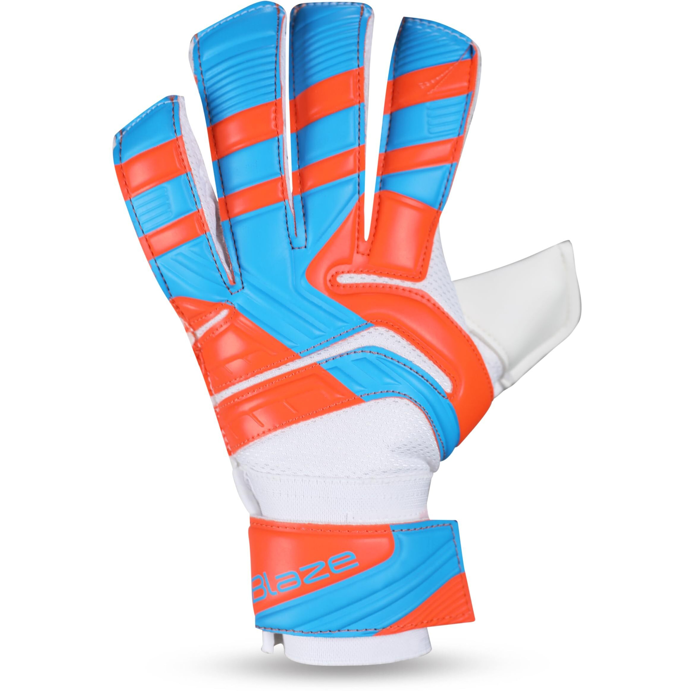 Nivia Blaze Jr. Synthetic Goalkeeper Gloves, X-Small (Orange Black)