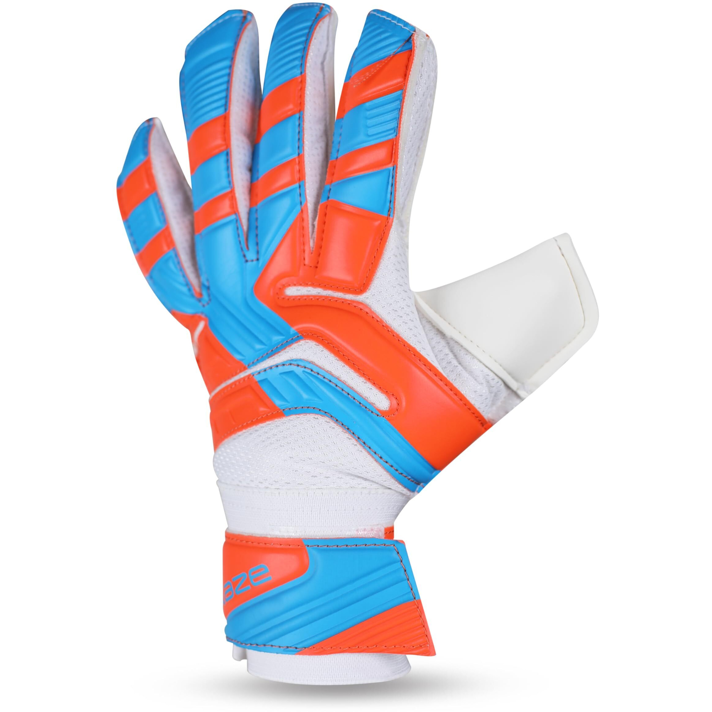 Nivia Blaze Jr. Synthetic Goalkeeper Gloves, X-Small (Orange Black)