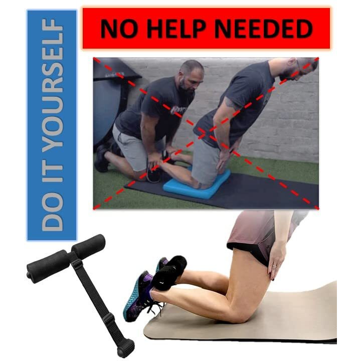 Omount Nordic Hamstring Curl Strap Home Gym Fitness Exercise Equipment for Men and Women Workout for Abs and Strength Anywhere Jim Kit for Calisthenics Curl Leg Exercising Set Machine
