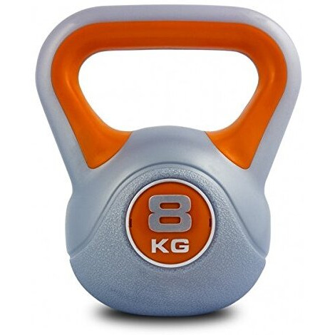 Kobo 8 Kg Kettle Bell, Black Red