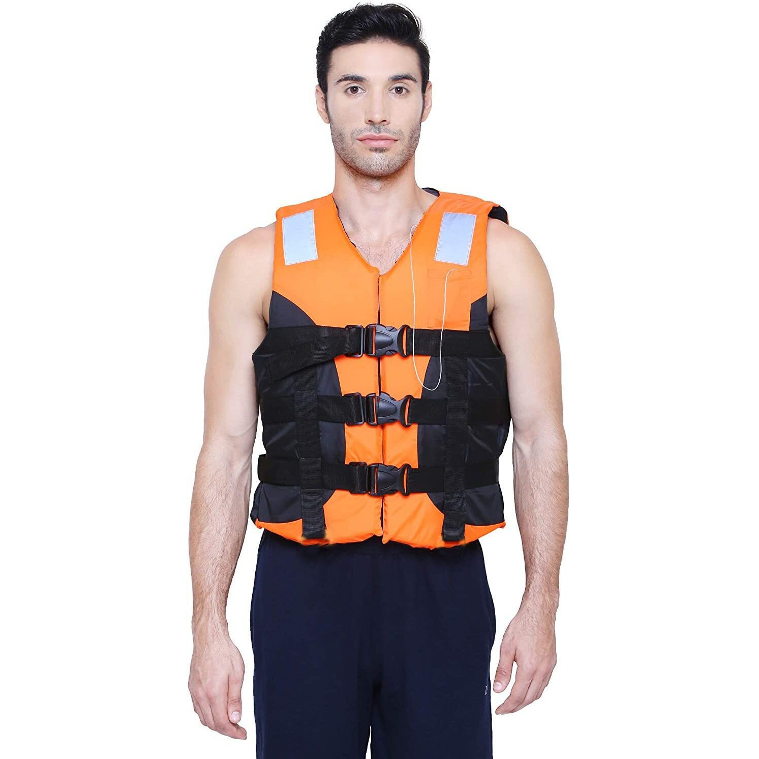 Jilani Polyester Adult Safety Life Jacket (Orange)