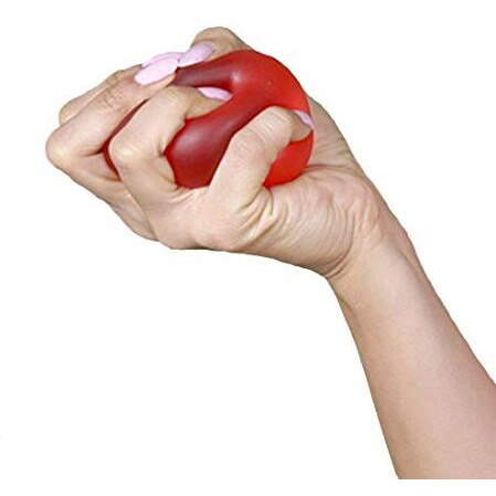 Tycoon Physio Solutions Exercise Red Gel Ball for Wrist Muscles Strengthening and Stress Relief (Gel Ball, Color-Red, Large Size, 1 piece)