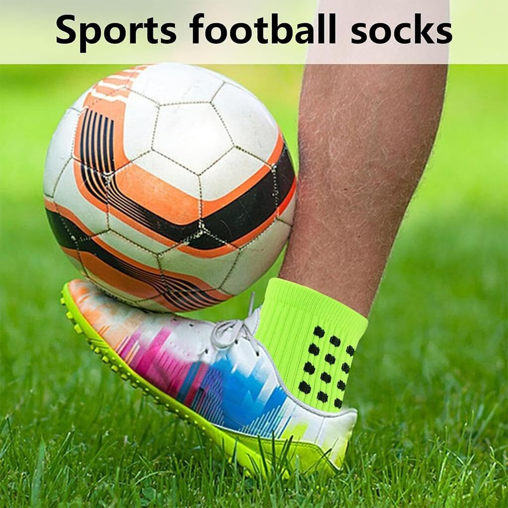PROBEROS Ankle Length Socks for Badminton Soccer Running Gym & Indoor Training Green