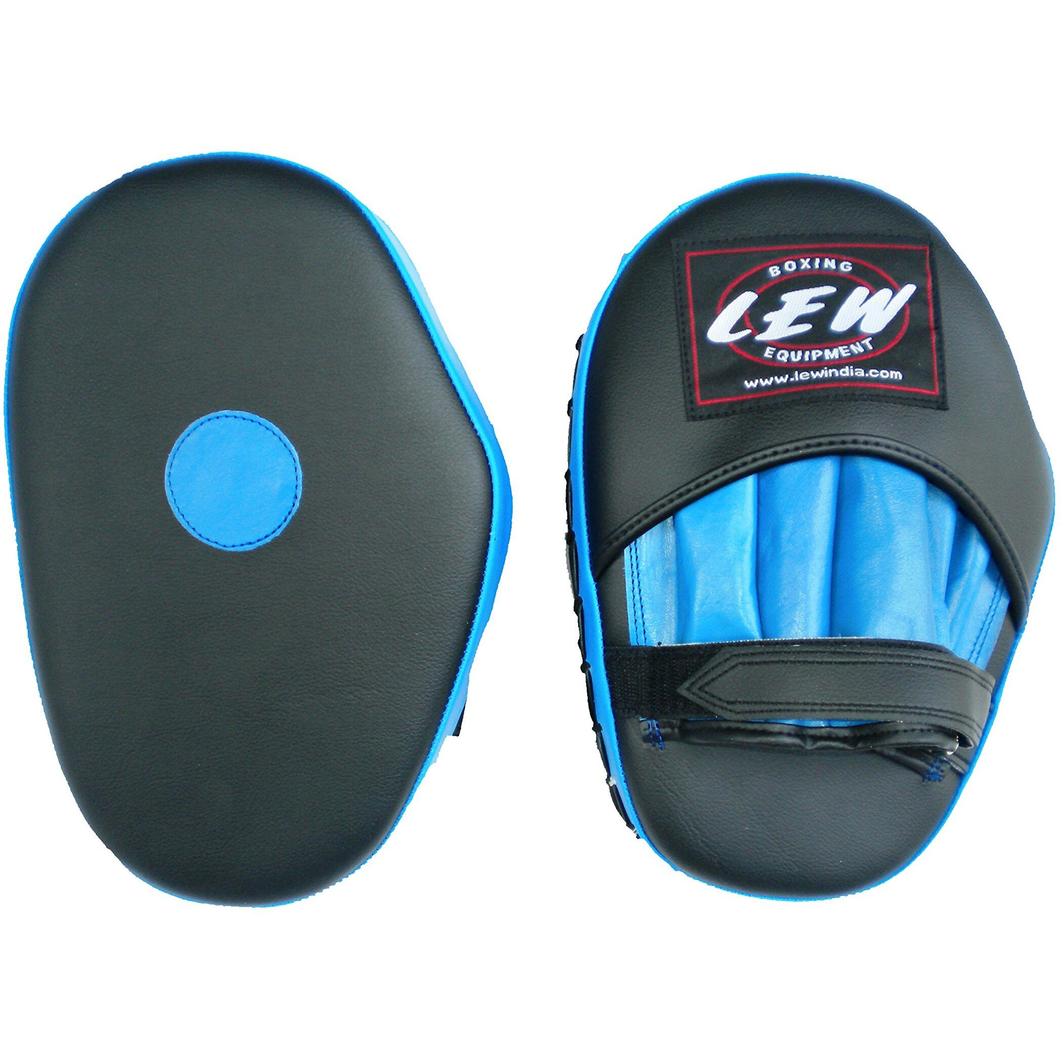 LEW Classic PU Leather Straight Focus Pads , Blue Black