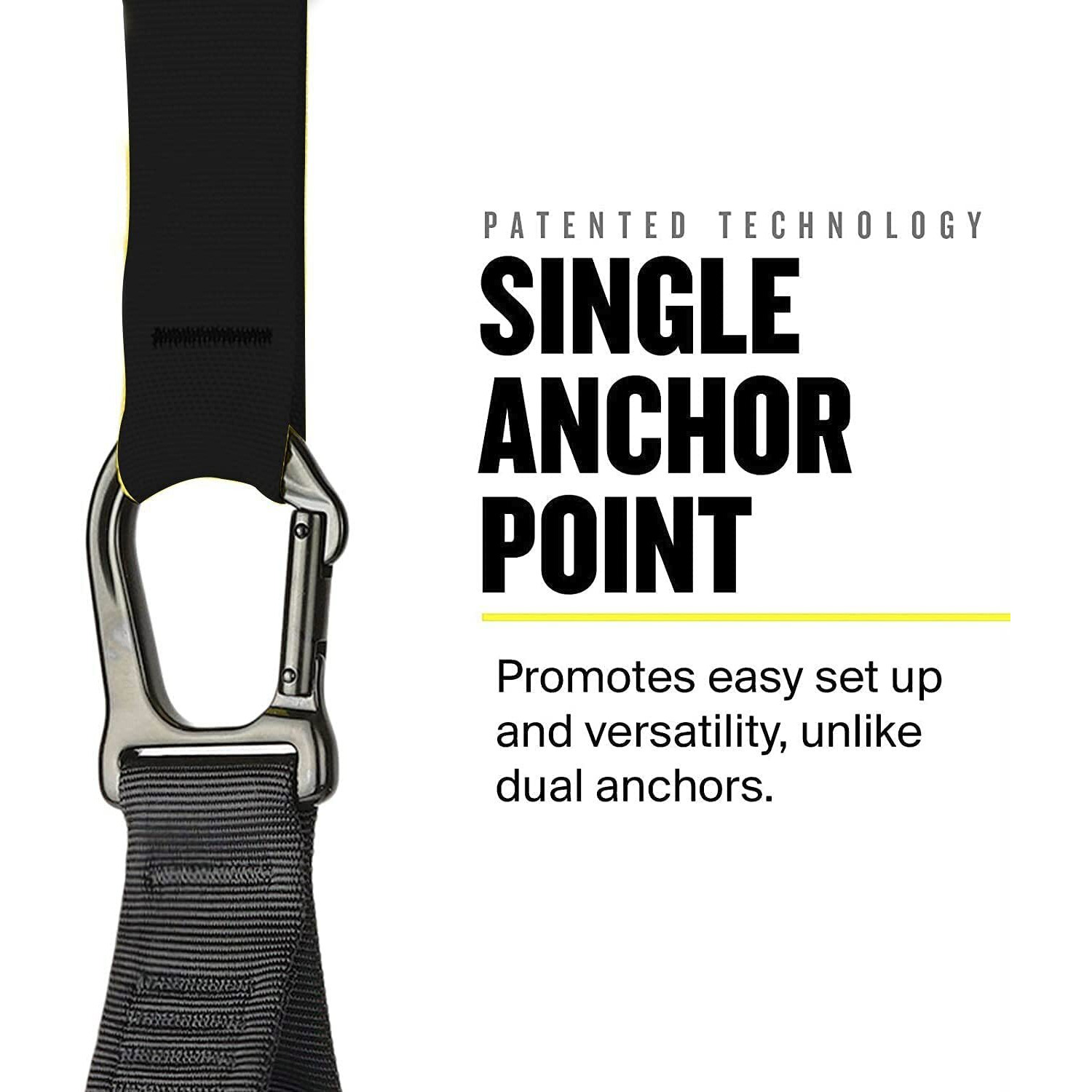 Wearslim Professional All in one Suspension Trainer, Full Body Weight Resistance System Lightweight & Portable Build Muscle, Burn Fat, Improve Cardio - (Yellow)
