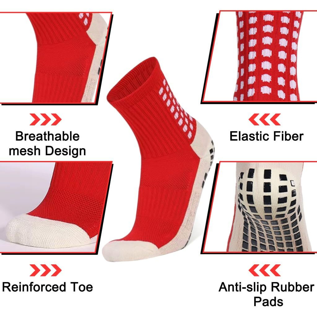 PROBEROS Badminton Soccer Running Gym & Indoor Training Red