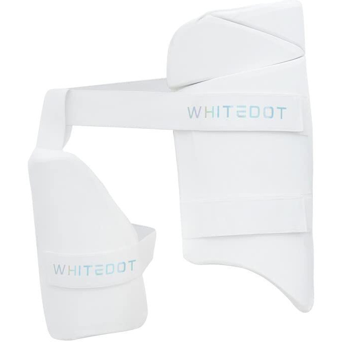 Whitedot Dot 2.1 Combo Thigh Guard||Suitable Foor Boys Right Hand||White||