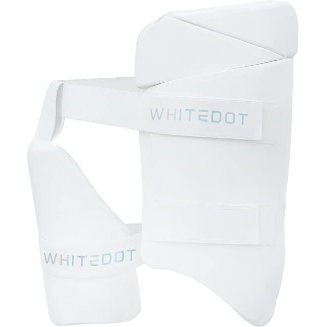 Whitedot Dot 2.1 Combo Thigh Guard||Suitable Foor Boys Right Hand||White||