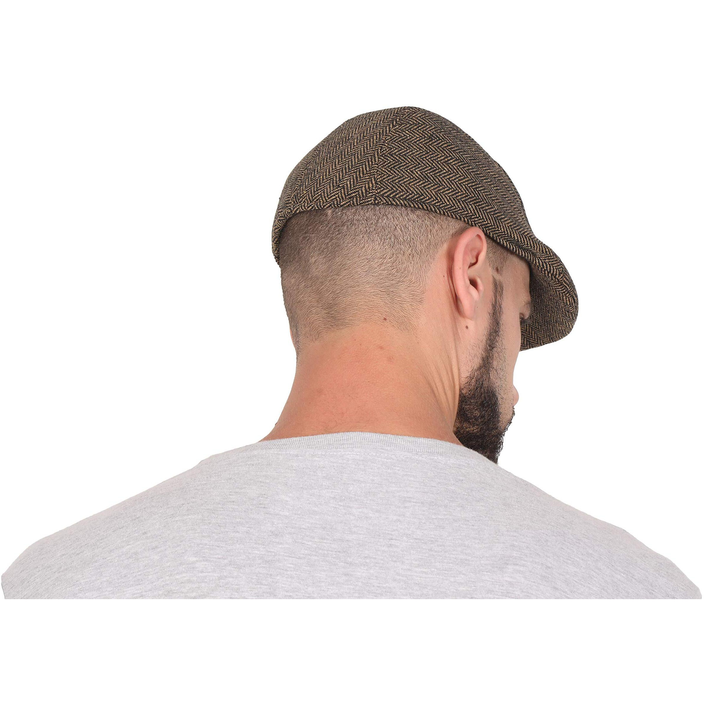 FabSeasons Self Designed Polyester Golf Flat Cap Brown