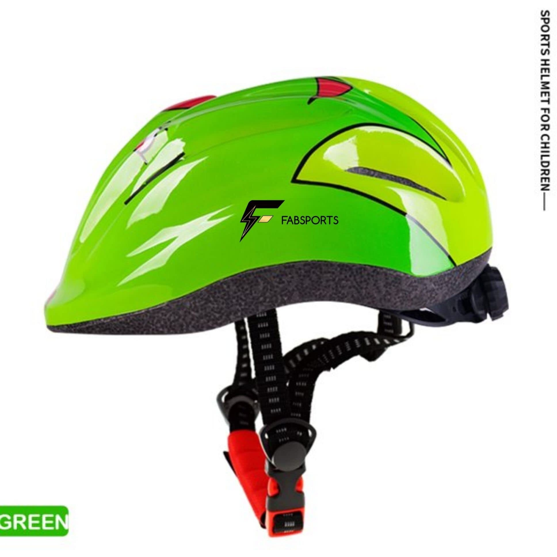 FABSPORTS Printed Safety Helmet for Kids-Boys & Girls (5-12 Years), Light Weight Bicycle Bike Helmet, Adjustable Size, Superior Ventilation for Cycling Skating Skate Boarding